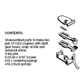 RDA universal body mount coupler (1025) 2 pr