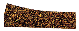 Precut Cork Roadbed Section 2-Pack -- Right Hand Turnout - Small & Medium Radius