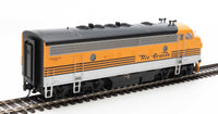 HO EMD F7 A-B Set - Standard DC -- Denver & Rio Grande Western(TM) #5714, 5713 (Grande Gold, silver, black)