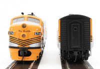 HO EMD F7 A-B Set - Standard DC -- Denver & Rio Grande Western(TM) #5714, 5713 (Grande Gold, silver, black)