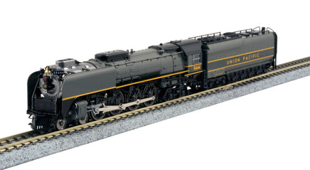 Class FEF-3 4-8-4. LokSound and DCC Union Pacific Number 8444. Greyhound 2-Tone Gray.