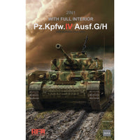 Panzer IV G/H with interior (1/35 Scale) Plastic Military Model Kit