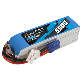 14.8V 5500 mAh 4S 60C Lipo: EC5 Soft Pack