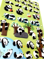 Panda Puffy Stickers