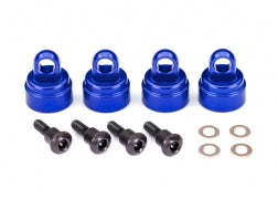 Shock caps, Aluminum (Blue-anodized)