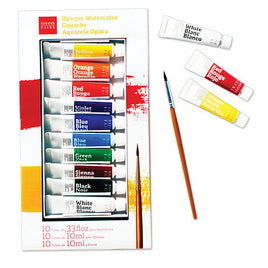 Opaque Watercolor Gouache - 10 Tube Set