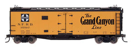 HO Santa Fe Refrigerator Car - Grand Canyon Line - RR32 - Straight Line Map