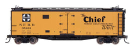 HO Santa Fe Refrigerator Car - The Chief West - RR28 - Straight Line Map