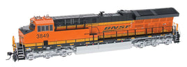 Burlington Northern & Santa Fe (orange, black; Wedge Logo) GE ET44C4 Tier 4