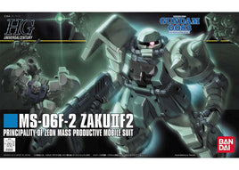 HGUC #105 MS-06F ZakuIIF2 (1/144 Scale) Plastic Gundam Model Kit