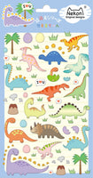 Nekoni Dinosaur Puffy Stickers