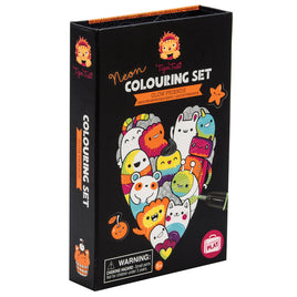 Neon Coloring Set: Glow Friends Art Kit