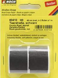 Country Asphalt (Flexible / Black) HO Scale 39 x 1.9" 1m x 48mm (Pack of 2)