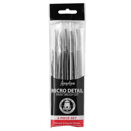 Acrylic Micro Detail Paint Brush Set 5 Piece