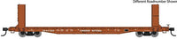 HO 60' Pullman-Standard Bulkhead Flatcar (48' IL) - Ready to Run -- Canadian National #621308