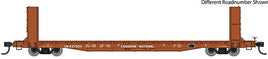 HO 60' Pullman-Standard Bulkhead Flatcar (48' IL) - Ready to Run -- Canadian National #621308
