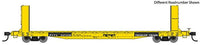 HO 60' Pullman-Standard Bulkhead Flatcar (48' IL) - Ready to Run -- Trailer-Train #92333 (yellow)