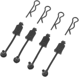 Arrma Body Clip Retainer 1/8 Scale Black (4 Pack)