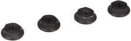 4mm Low Profile Serrated Nuts (4)