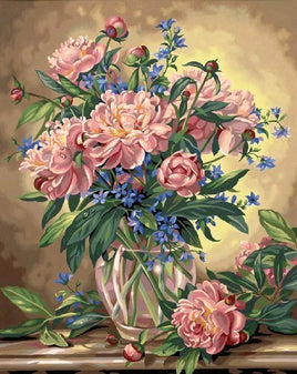 Paint by Number Peony Floral