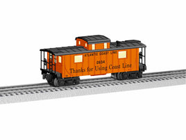 Atlantic Coast Line (Orange, Black, Thanks Slogan) Steel Cupola Caboose RTR O Scale