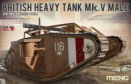 British Heavy Tank Mk.V Male (1/35 Scale) Plastic Military Model Kit