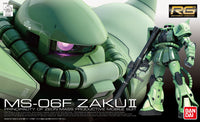 RG MS-06F Zaku II (1/144 Scale) Plastic Gundam Model Kit