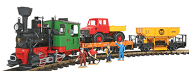 Work Train Starter Set G Scale With Steam & Sound 120V