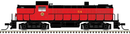 Chicago Great Western Number 54. maroon, black; Lucky Strike Logo. N Scale Alco RS2 DCC equipped