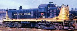 Alco RS3 - Standard DC -- Northern Pacific #855 (Canoe Scheme, black, yellow)