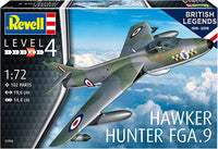 Hawker Hunter FGA.9 (1/72nd Scale) Plastic Military Aircraft Model Kit