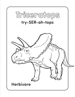 Dinosaur Book for Kids: Coloring Fun with Awesome Facts