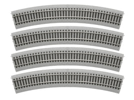 20" Radius Curve 4 Pack MagneLock HO Scale