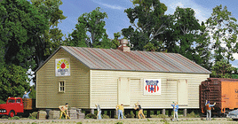 Storage Shed on Pilings Kit HO Scale