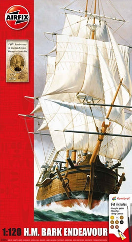 H.M. Bark Endeavour Gift Set (1/120 Scale) Boat Model Kit