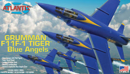 US Navy Blue Angels F11F1 Tiger Fighter (1/115 Scale) Plastic Aircraft Model Kit