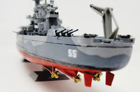 USS North Carolina BB55 WWII Battleship Battle of the Eastern Solomons (1/500 Scale) Plastic Boat Model Kit