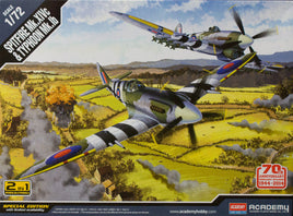 Spitfire Mk.XIVc & Typhoon Mk.1b (1/72 Scale) Aircraft Model Kit