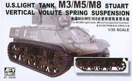 US Light Tank M3/5/8 Stuart Verticle Volute Spring Suspension (1/35 Scale) Plastic Military Model Kit