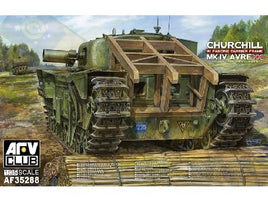 Churchill Mk IV AVRE Tank with Fascine Carrier Frame (1/35 Scale) Plastic Military Model Kit