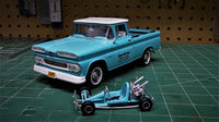 '60 Chevy Custom Fleetside and Go Cart (1/25 Scale) Plastic Vehicle Model Kit