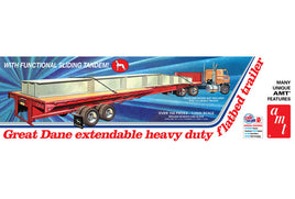 Great Dane Extendable Flat Bed Trailer (1/25 Scale) Plastic Vehicle Model Kit