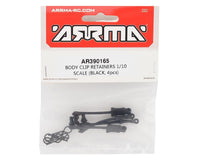 Arrma Scale Body Clip Retainers in Black