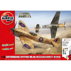 Spitfire Mk.VB/Messerschmitt Bf-109E (1/48 Scale) Plastic Military Kits