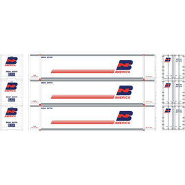 HO RTR 48' Container, BN (3 Pack)