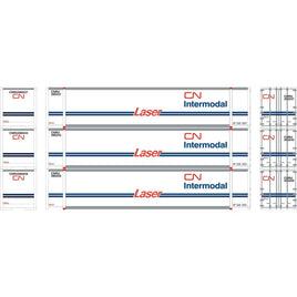 HO RTR 48' Container, BN Cities (3)