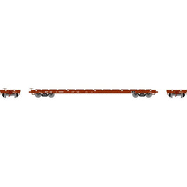 HO RTR 60' Flat Car, BNSF #584908