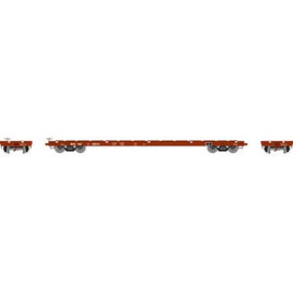 HO RTR 60' Flat Car, BNSF #848916