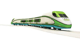 Battery-Powered Passenger Train Set - Trainkids - Sound & Remote Control -- Glow in the Dark, Loco, 3 Cars, Track, Controller