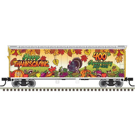 N Scale - 40' Plug Door Box Car -Thanksgiving Special 2021 -